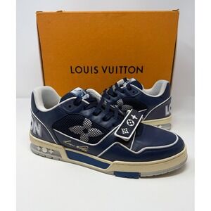 Louis Vuitton Trainer NYC Exclusive Navy Mesh Size 9.5 US 8.5 LV